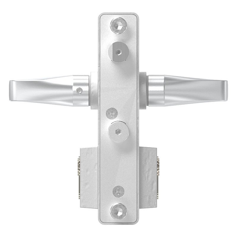 Gittertorschloss GTS 2 für Rohrstärke 40-60mm, Gehäuse blank