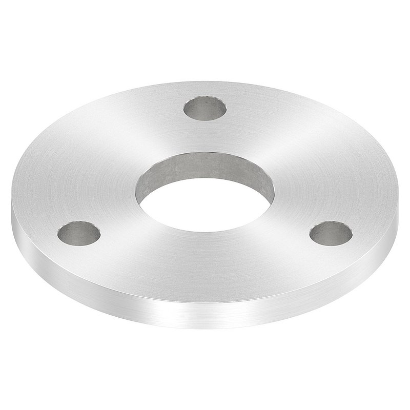 Ankerplatte Ø 120x10mm, mit Rundschliff, V2A