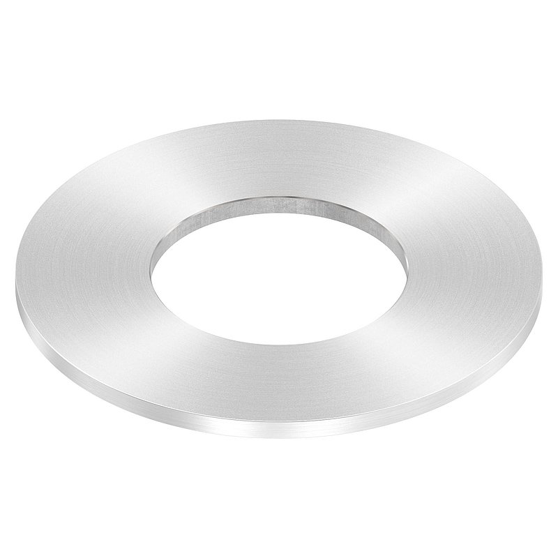 Anchor plate Ø 100x4mm, with round grinding, AISI304