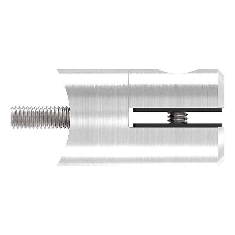 Sheet metal holder, Ø 25mm, connection: 48.3mm, AISI304
