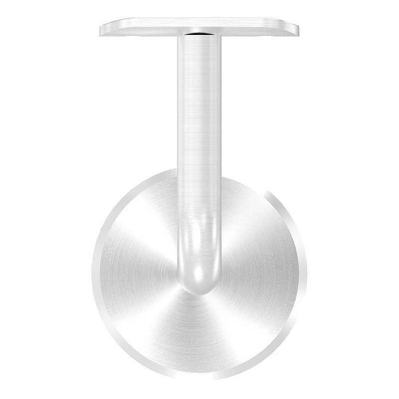 Support mural avec plaque de fixation pour main-courante de Ø 42,4mm, V2A