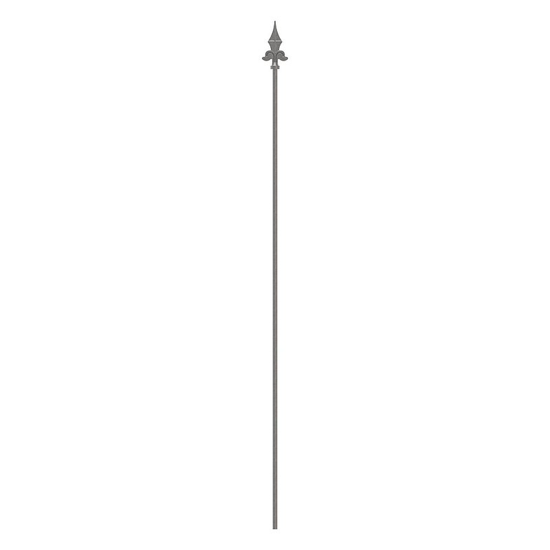 Zaunstab Ø 12mm, H: 1200mm, Spitze 124-1