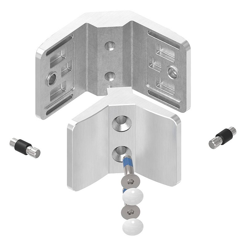 Pince à verre d'angle 90° modèle 24, V4A