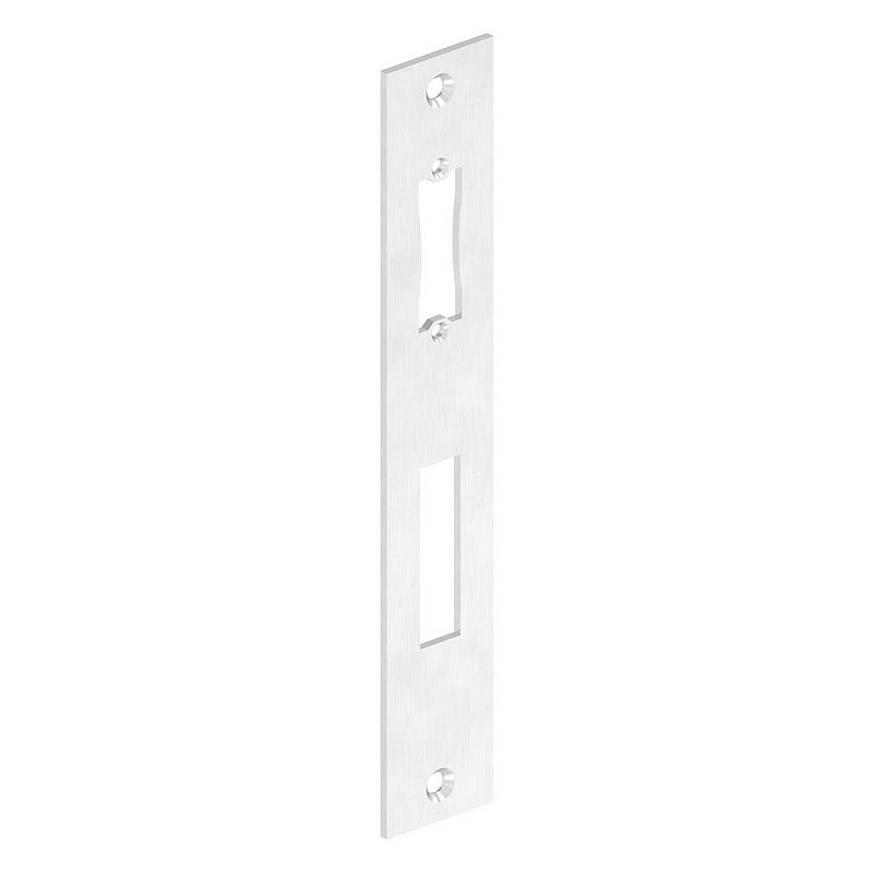 Edelstahlschließblech 242x40x3,0mm, für Abstand 92mm, V2A (1.4301)