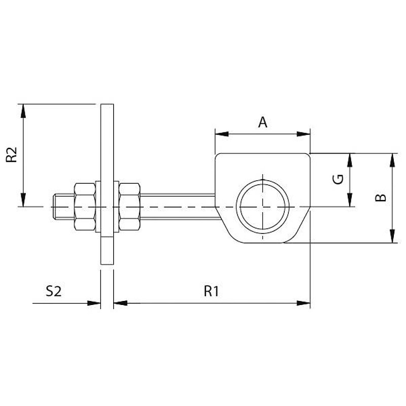 Torband M12, galvanisch verzinkt