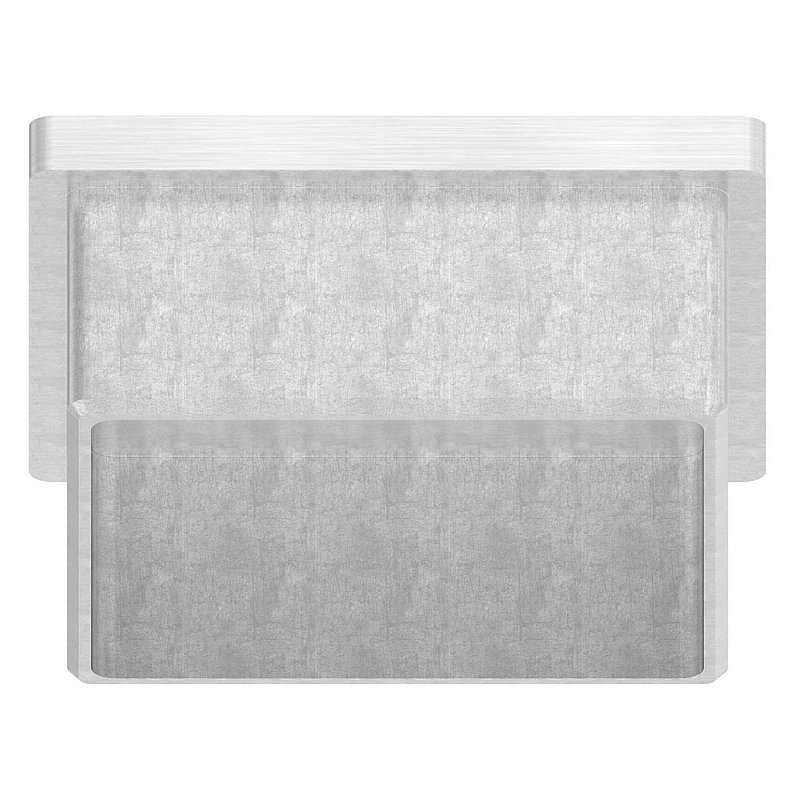 Einsteckkappe, für Rohr 60x60x3,0mm, V4A