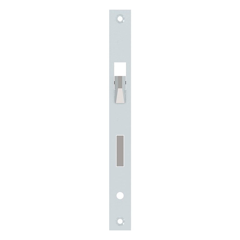 Galvanised tubular frame lock with hook latch (e.g. for sliding gates), backset 40mm