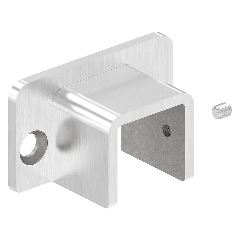 Montagemural pour profilé acier inoxydable en U 80530-XXX, V4A