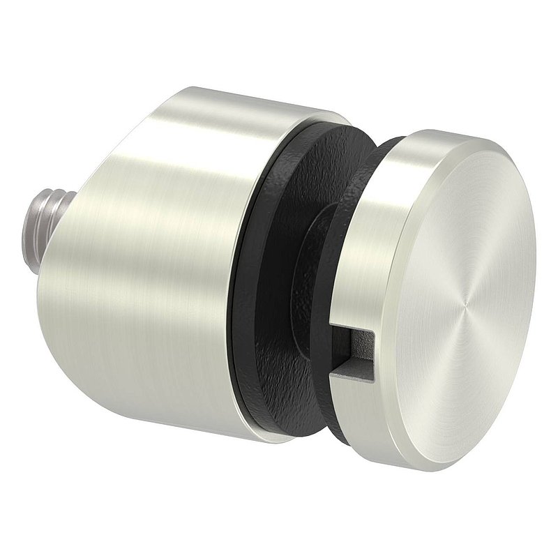 Glaspunkthalter 30mm, Anschluss: 42,4mm, VA-Effekt