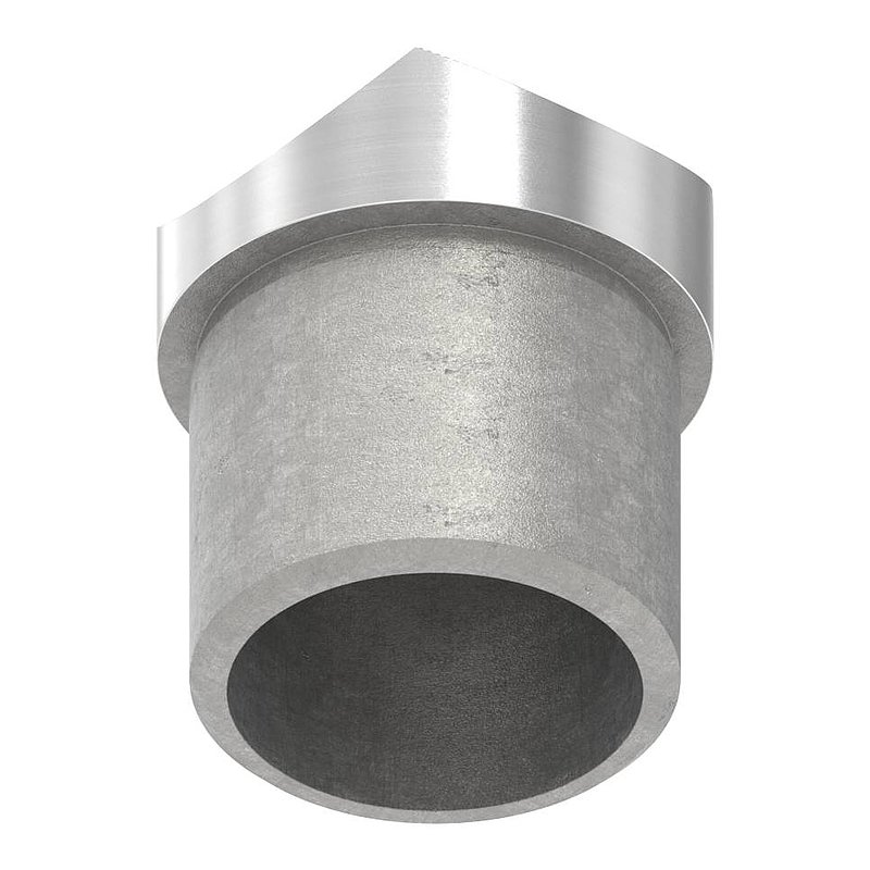 Pipe saddle, top connection: 33.7 mm tube, AISI304