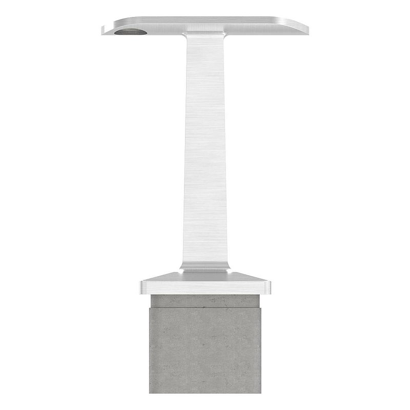 Rohrabschlussstopfen mit Stift für Rohr 40x40x3mm, V2A