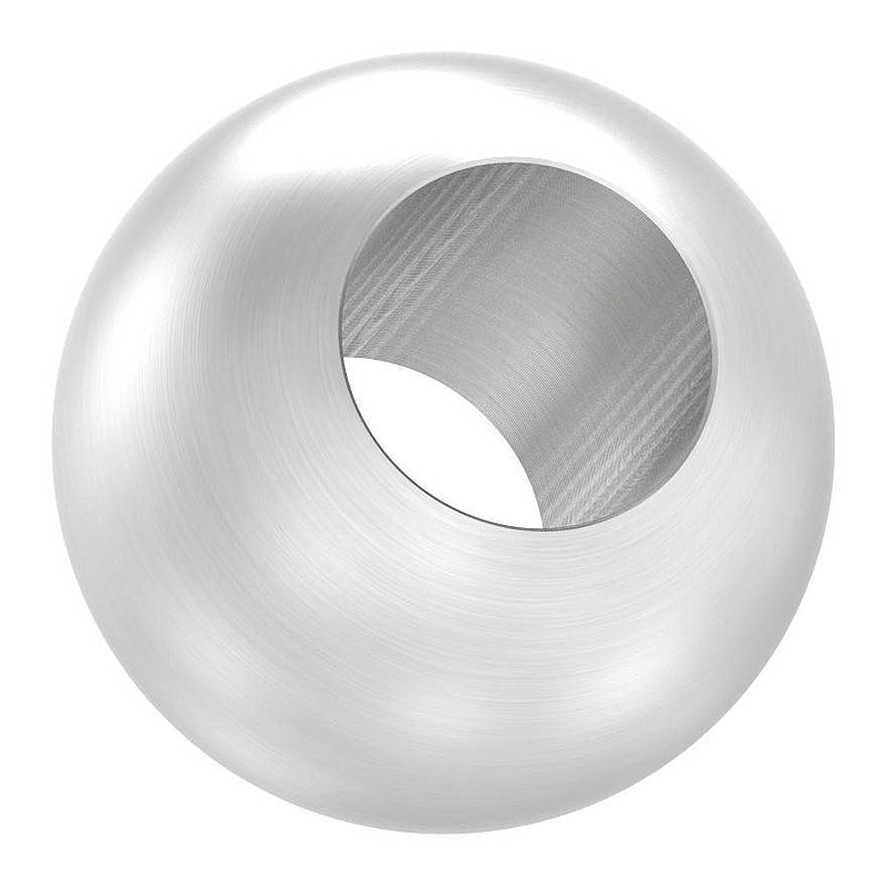 Vollkugel Ø 25mm mit Durchgangsbohrung 12,2mm, V2A