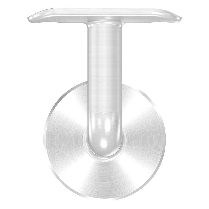 Handlaufhalter für Glas, Handlaufanschlussplatte 42,4mm, V4A
