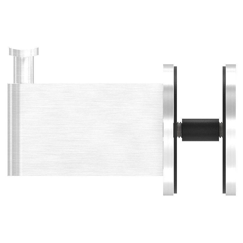 Sensa Design 2, for tube 42.4mm, for mounting on glass, AISI304