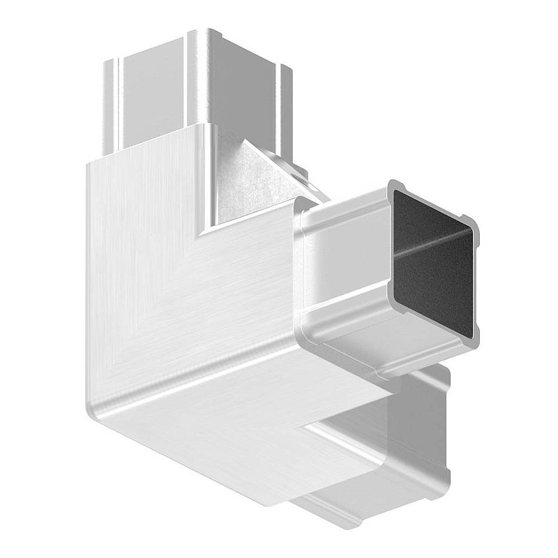 CORNECT® Ecke 90° mit Abgang, V2A