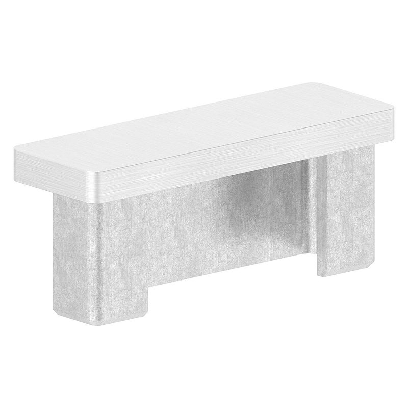 Einsteckkappe, für Rohr 60x20x2,0mm, V4A