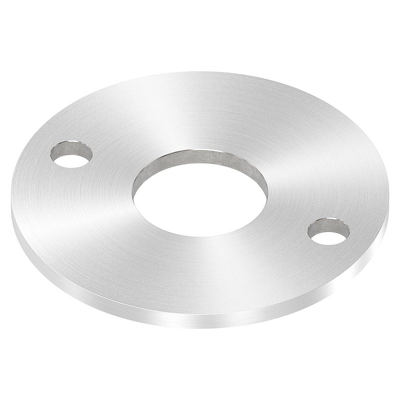 Ankerplatte Ø 120x6mm, mit Rundschliff, V2A