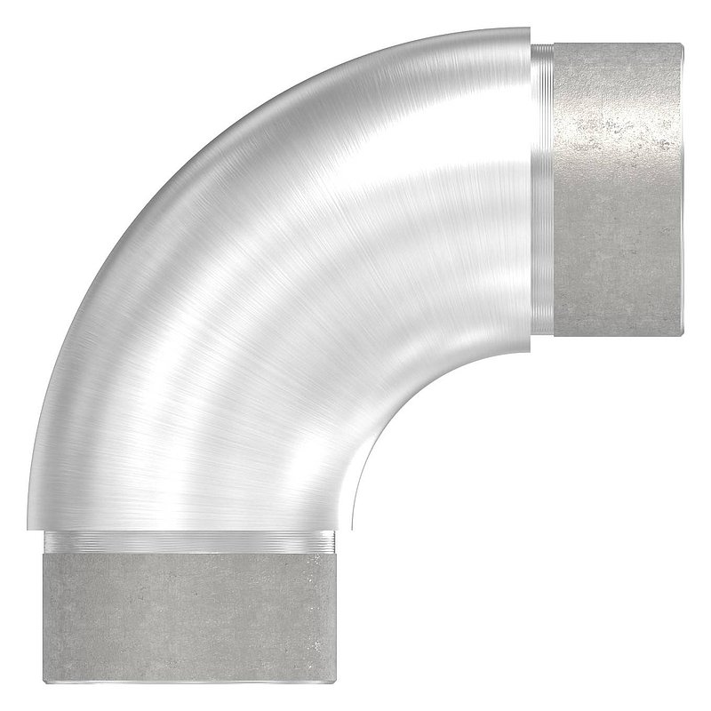 Tube coudé à 90°, pour tube Ø 42,4x2,0mm, V2A