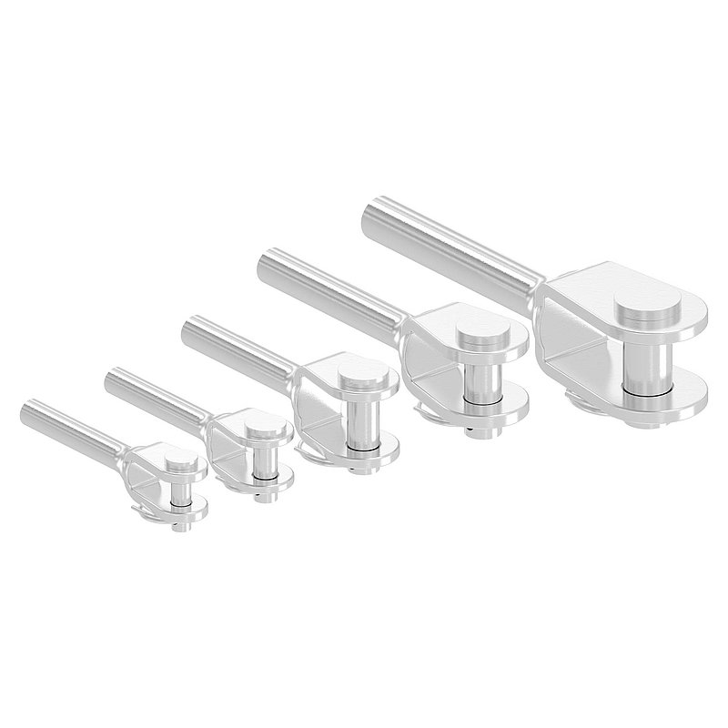 Châpe à sertir pour câble Ø 8mm, V4A