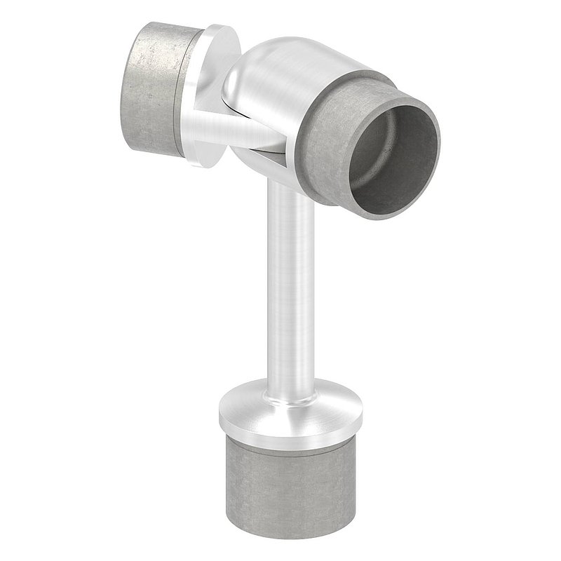 Bouchon pour extrémité de tube pour tube 42,4x2,0mm, avec articulation haute, V2A