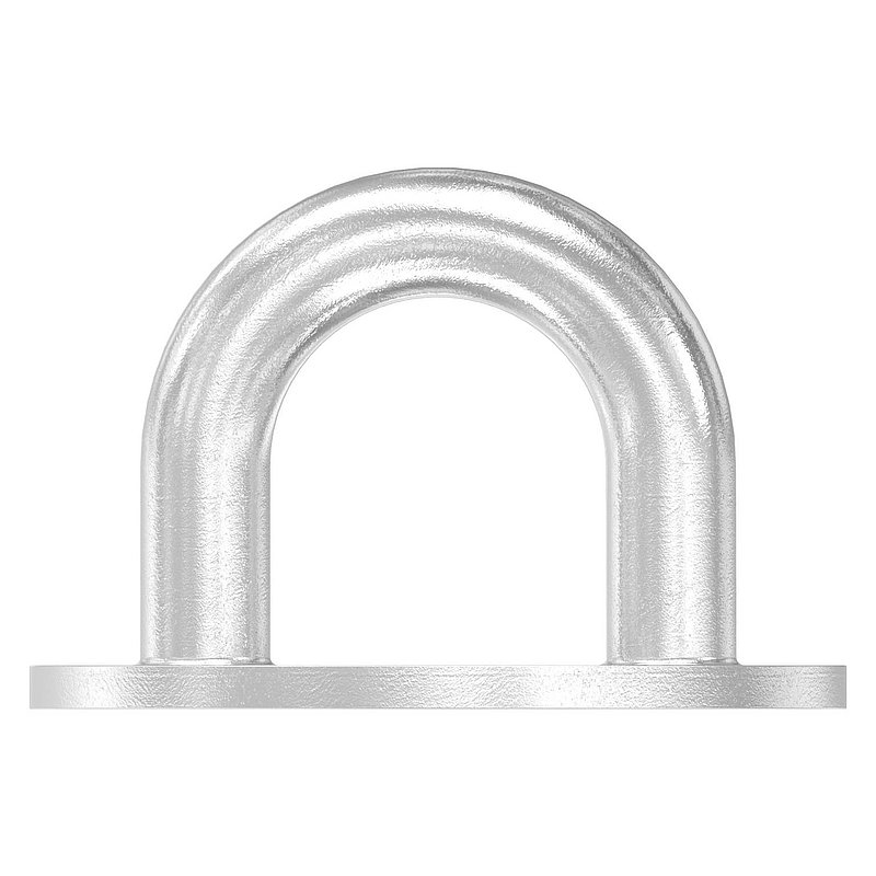 Oeillet de fixation avec plaque ronde V4A