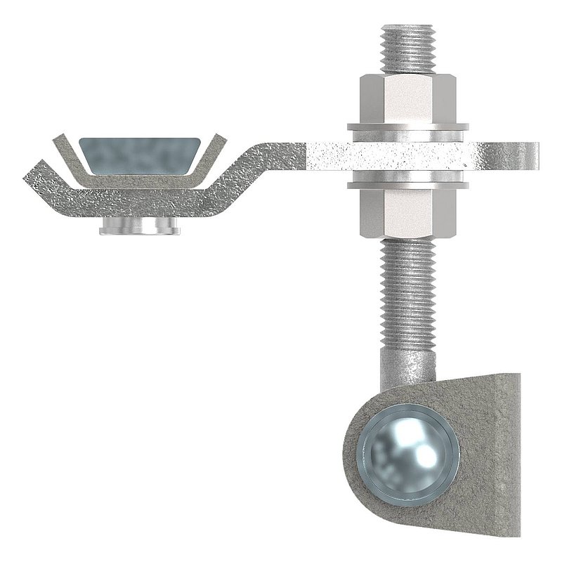 Door hinge M12, 4-way adjustable, 180°
