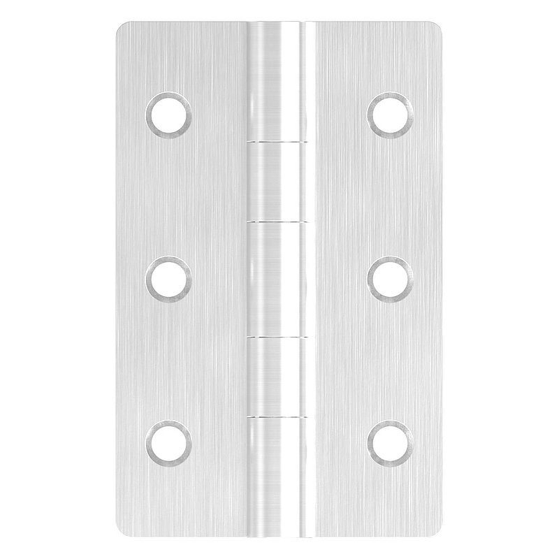 Charnière acier inoxydable 63x40mm avec tige fixe, V2A