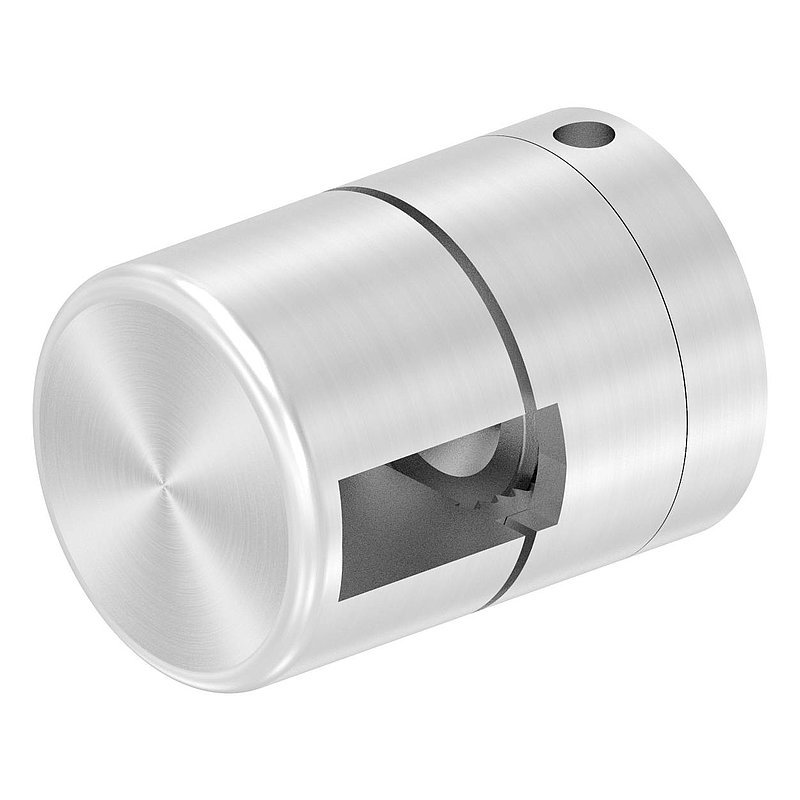 Brenk base holder for flat bars 20x8mm, AISI304