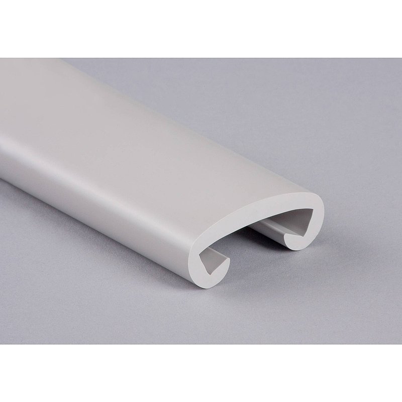 Kunststoffhandlauf für 40x8mm, telegrau