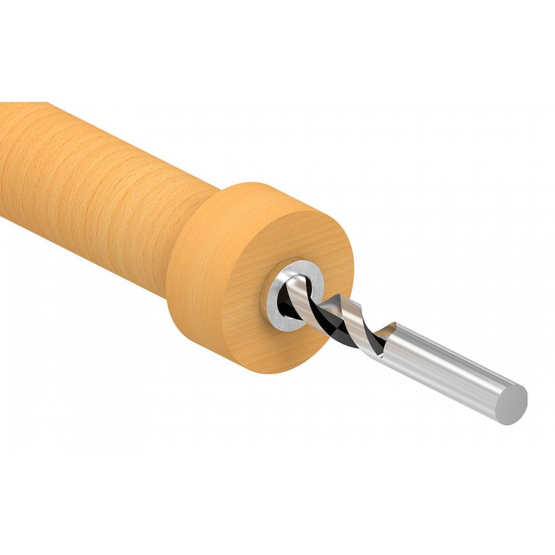 Bohrlehre für Holzhandlauf Ø 42,4mm für Dübel Ø 15mm