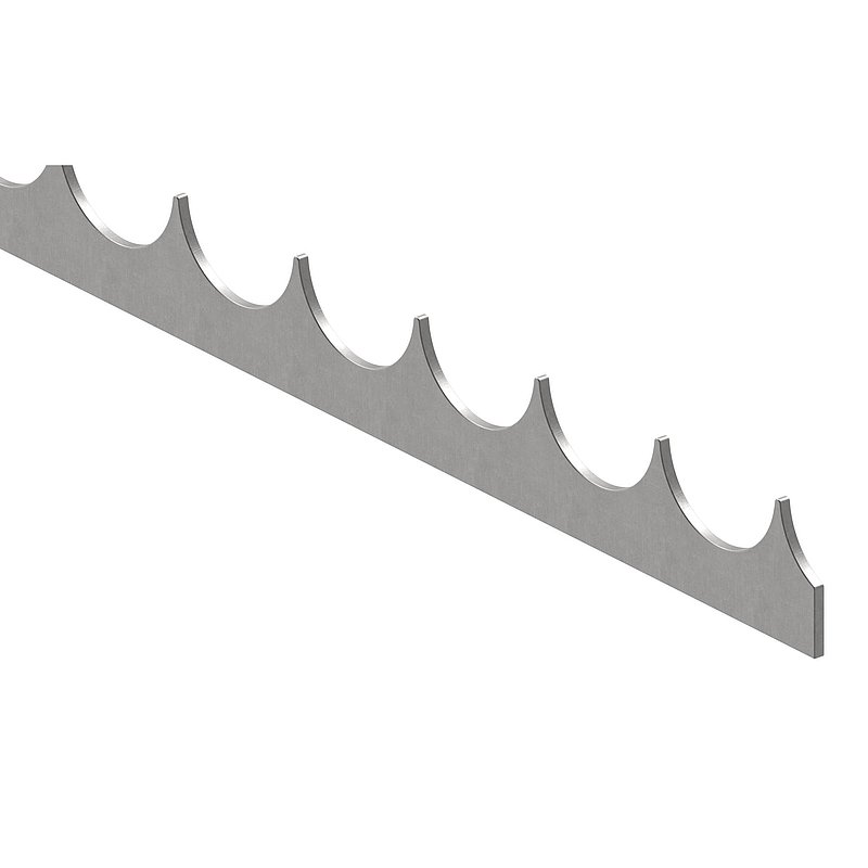 Zackenleiste Mauriks, 35x3mm, L: 2000mm