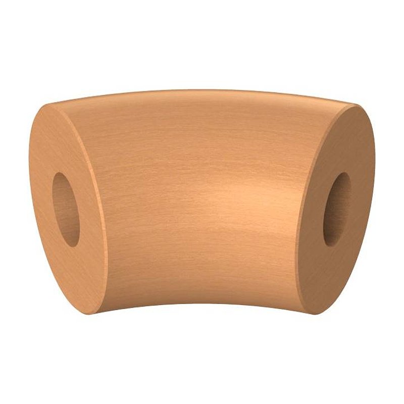 45° Bogen für Holzhandlauf Buche