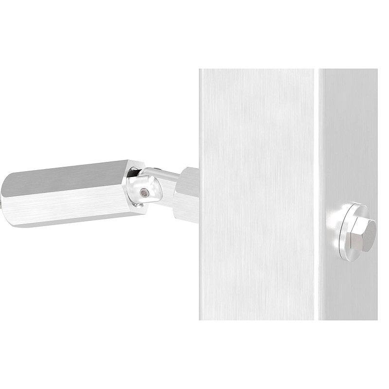 Embout fileté à monter soi-même avec articulation, pour câble 6mm, V2A