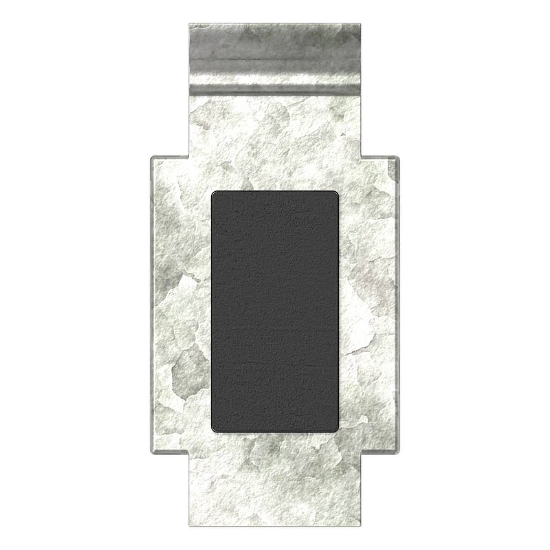 Plaque de sécurisation pour modèle 34 , aspect inox