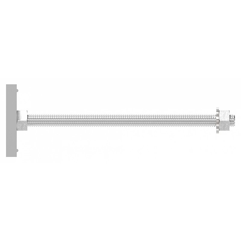 Alu mounting plate trapeze, for mounting system FLEX:MOUNT PRO, L=200mm