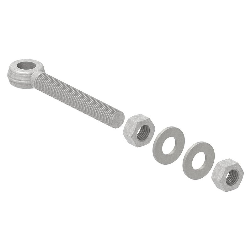 Augenschraube von Torband 121-M16, feuerverzinkt