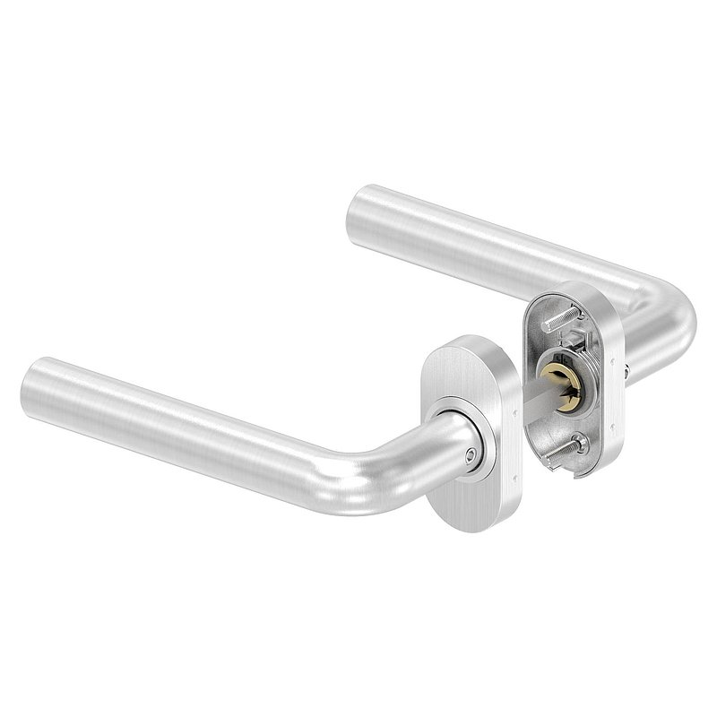 Türdrücker-Paar,, drehbar V2A
