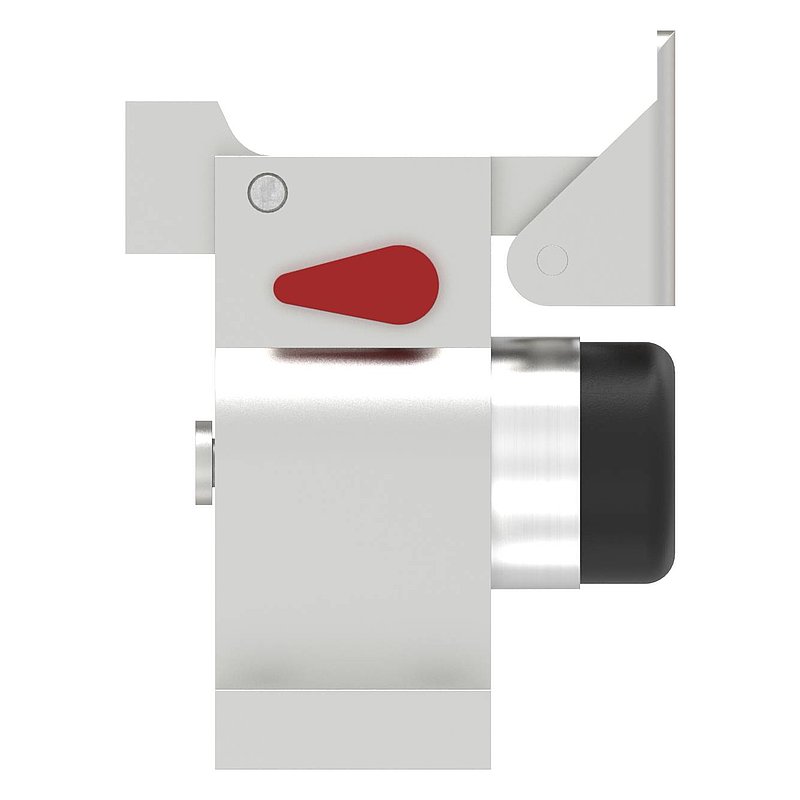 Door retainer and closer, aluminium