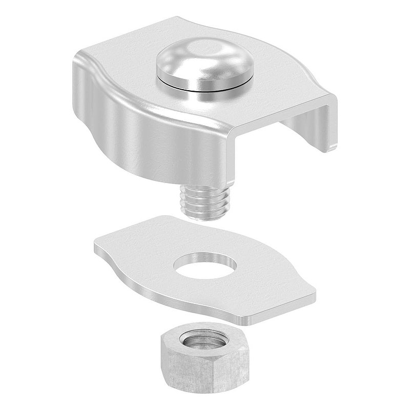 Simplexklemmen für Seil 8mm, V4A