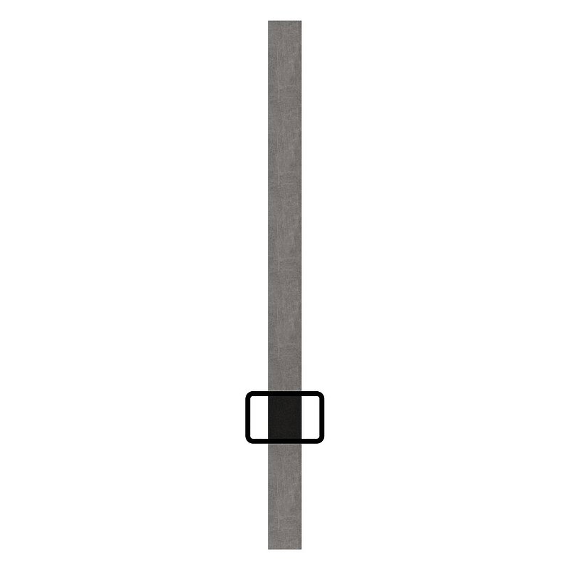 Rechteckrohr 30x20x2mm, Löcher f. Vierkant 12x12mm mit Abstand Mitte-Mitte 125mm, L: 3000mm