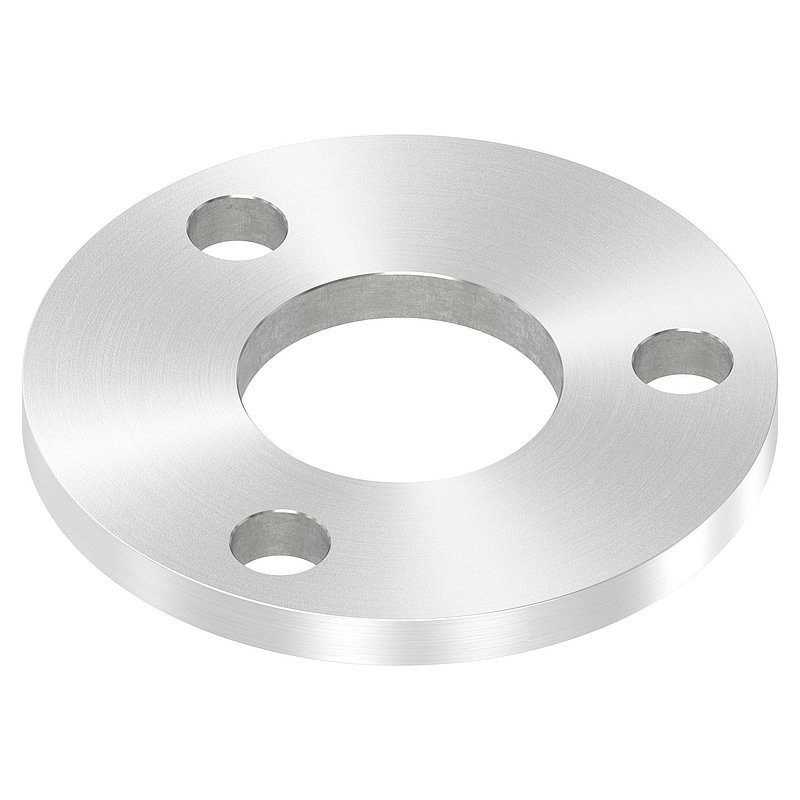 Ankerplatte Ø 100x8mm, mit Rundschliff, V2A