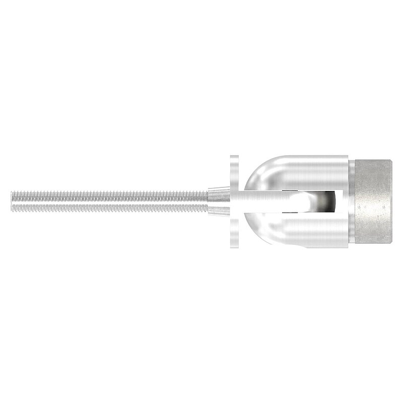 Wandhalter mit Gelenk zum Einbetonieren für Rohr 42,4x2,0mm, V2A