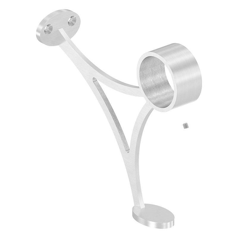 Footrail support, for 48.3 mm tube, AISI304