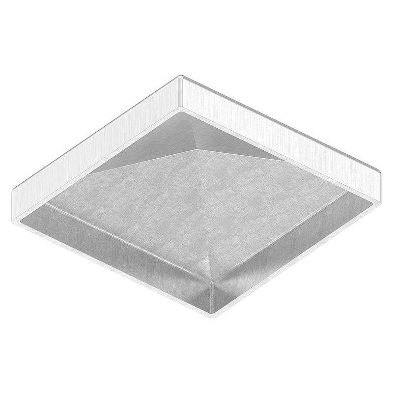 Pyramidenkappe, für Rohr 60x60mm, V2A