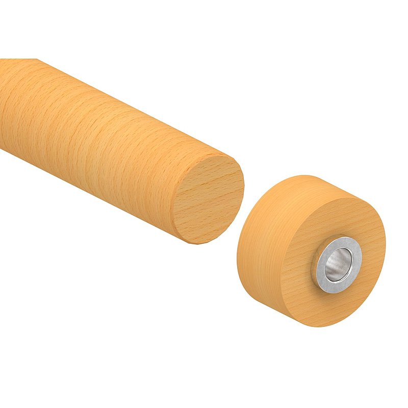 Bohrlehre für Holzhandlauf Ø 42,4mm für Dübel Ø 15mm