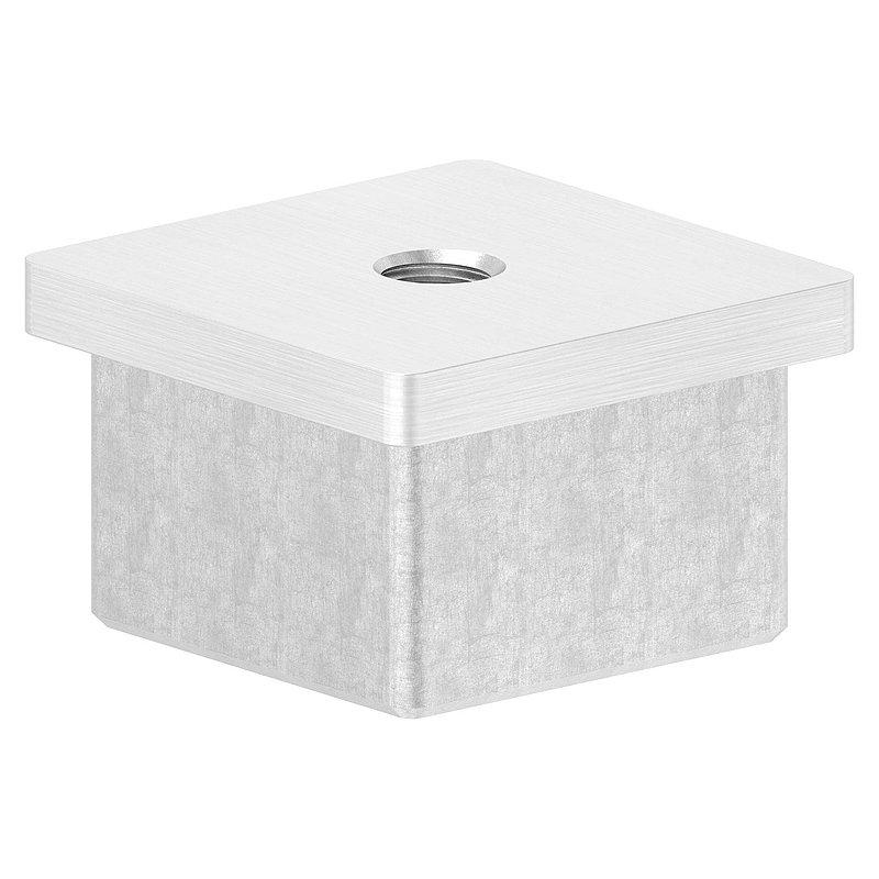 Einsteckkappe, für Rohr 40x40x3,0mm, V2A