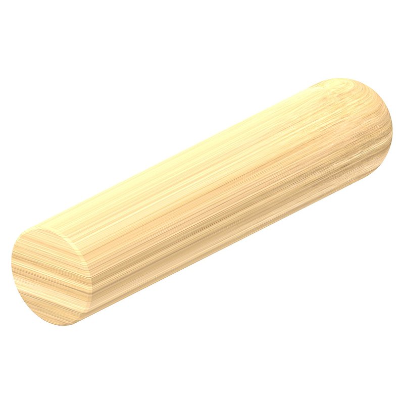 main courante en bois chêne, Ø 42mm, longueur 200mm, laquée