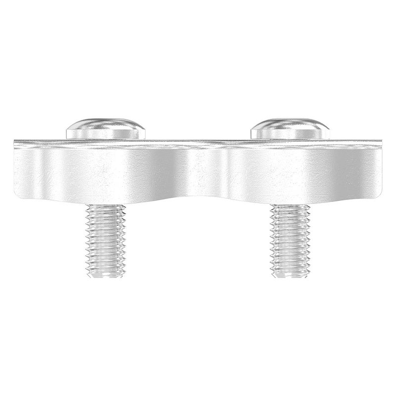 Duplexklemmen für Seil 8mm, V4A