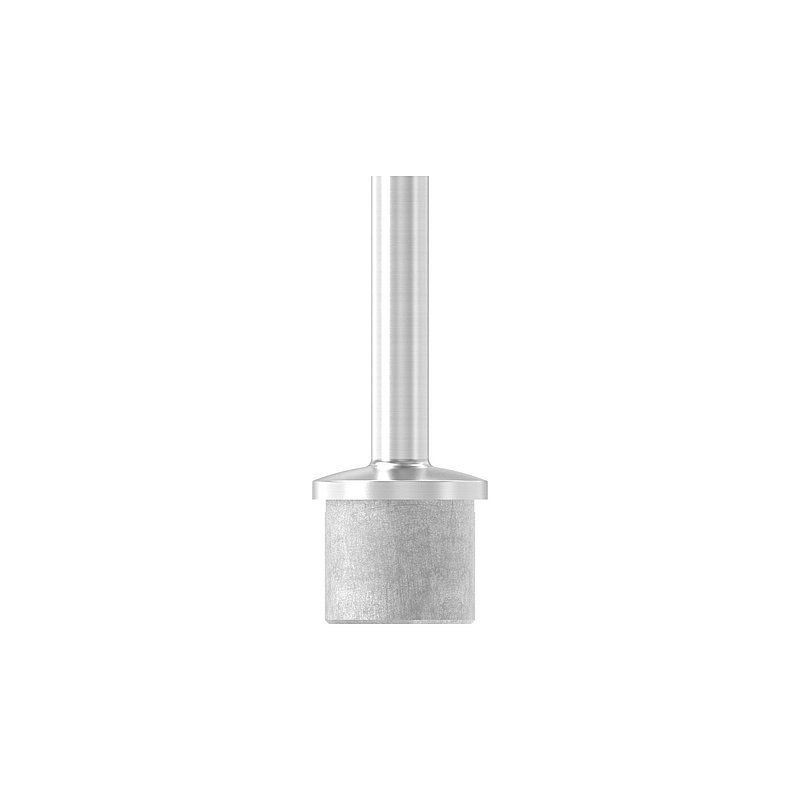 Rohrabschlussstopfen mit Stift für Rohr 42,4x3,0mm, V2A