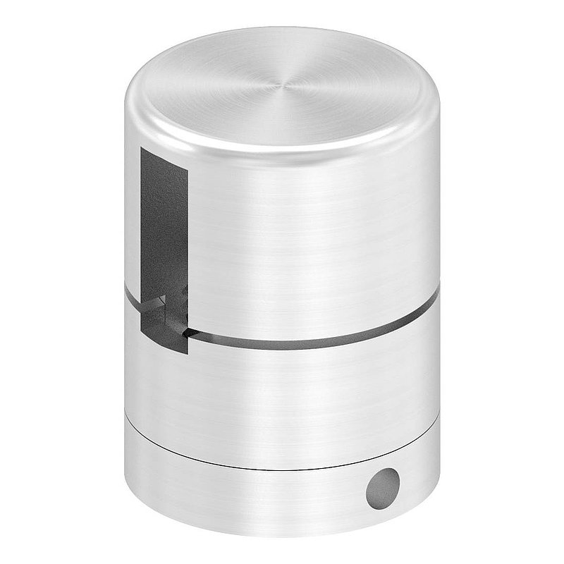 Brenk base holder for flat bars 20x6mm, AISI304